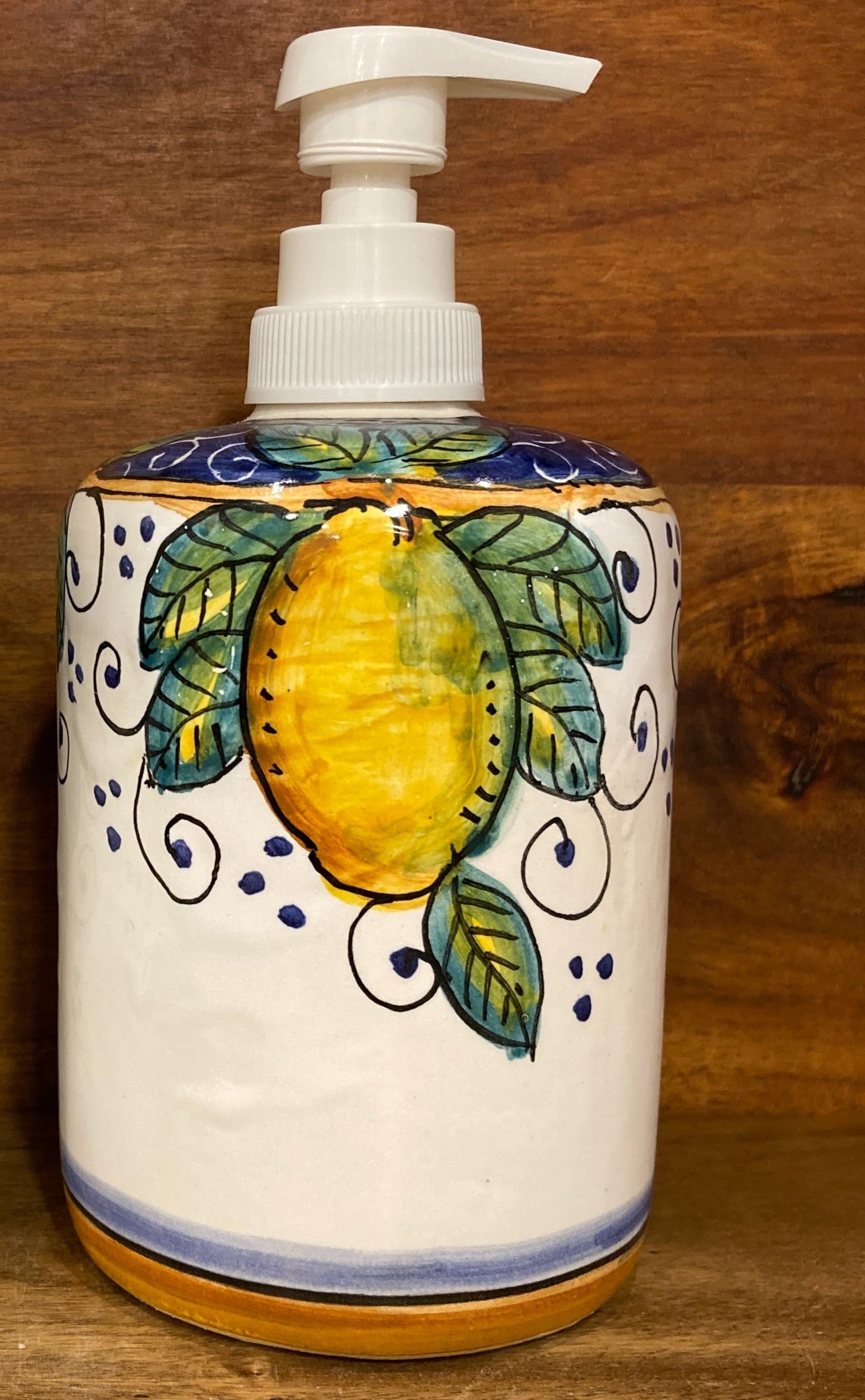 Lemon Italian Ceramic Liquid Soap Dispenser | Piccola® Italian Gifts ...